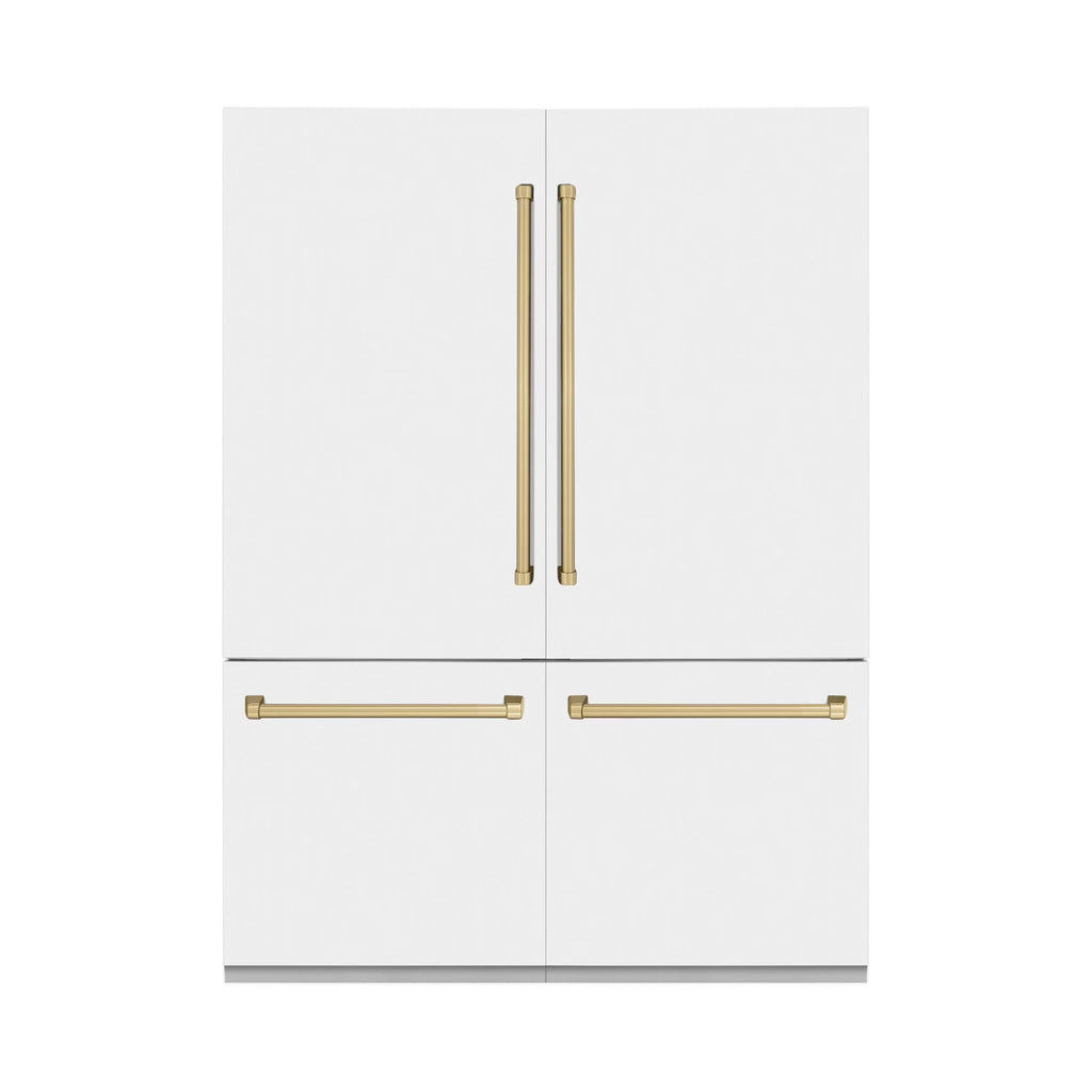 ZLINE KITCHEN AND BATH RBIVZWM60CB french door built in refrigerator