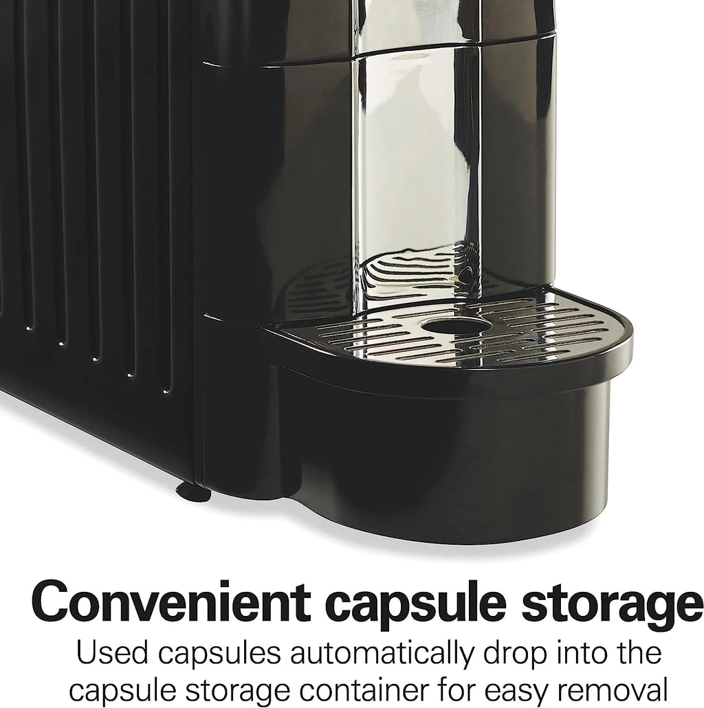 Hamilton Beach Espresso Maker, Compatible with Nespresso??* original capsules, Black with Chrome Accents, 40726