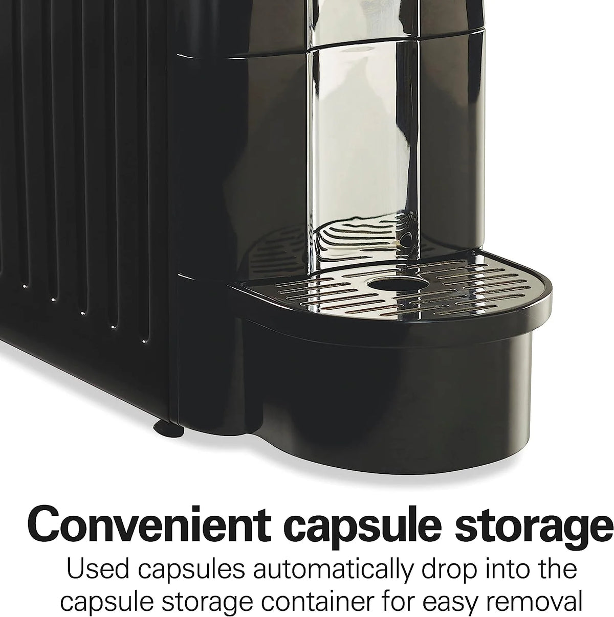 Hamilton Beach Espresso Maker, Compatible with Nespresso??* original capsules, Black with Chrome Accents, 40726