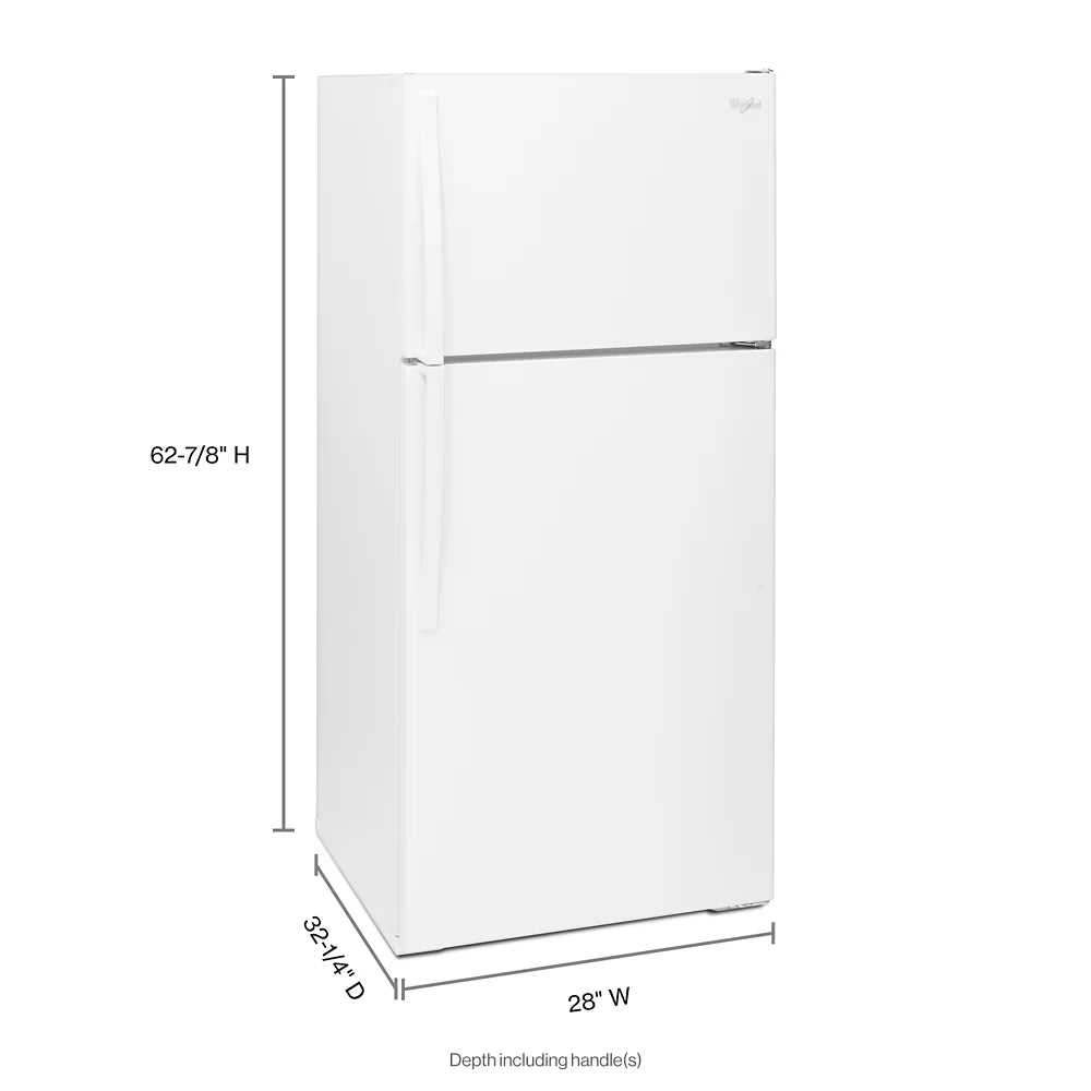 WHIRLPOOL WRT314TFDW top freezer freestanding refrigerator