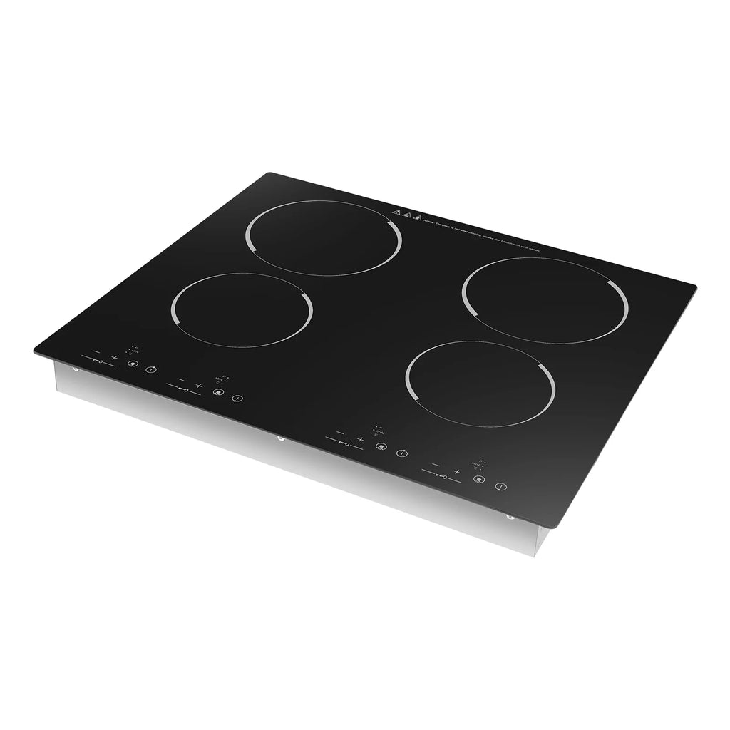 Peakora Electric Cooktop, Built-in Cooktop 3000W, Electric Stove Top with 4 Electric Burners, 9 Heating Level, Kid Safety Lock, Sensor Touch Control, 110V