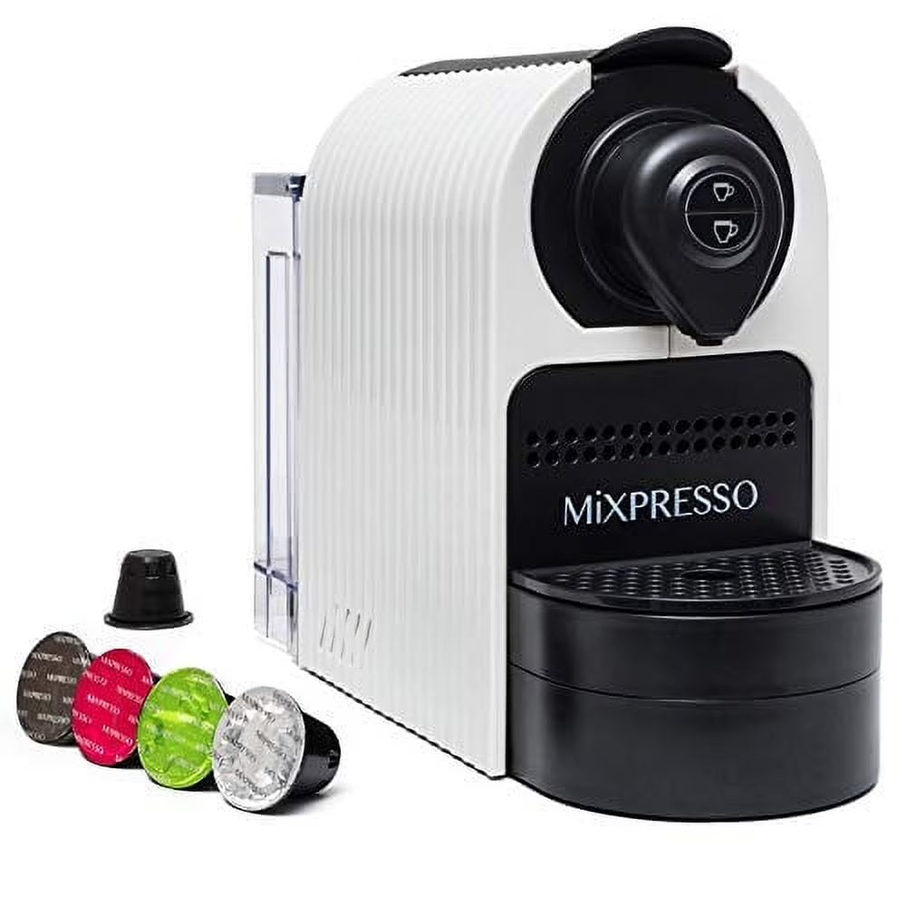 Mixpresso Espresso Machine for Nespresso Compatible Capsule, Single Serve Coffee Maker Programmable for Espresso Pods, Premium Italian 19 Bar High Pressure Pump 27oz 1400w Black Coffee Maker