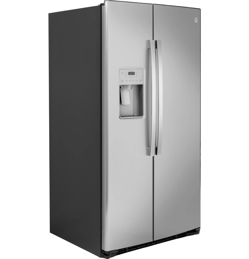 GE® Appliances 25.1 cu. ft. Fingerprint Resistant Side-by-Side Refrigerator model GSS25IYNFS