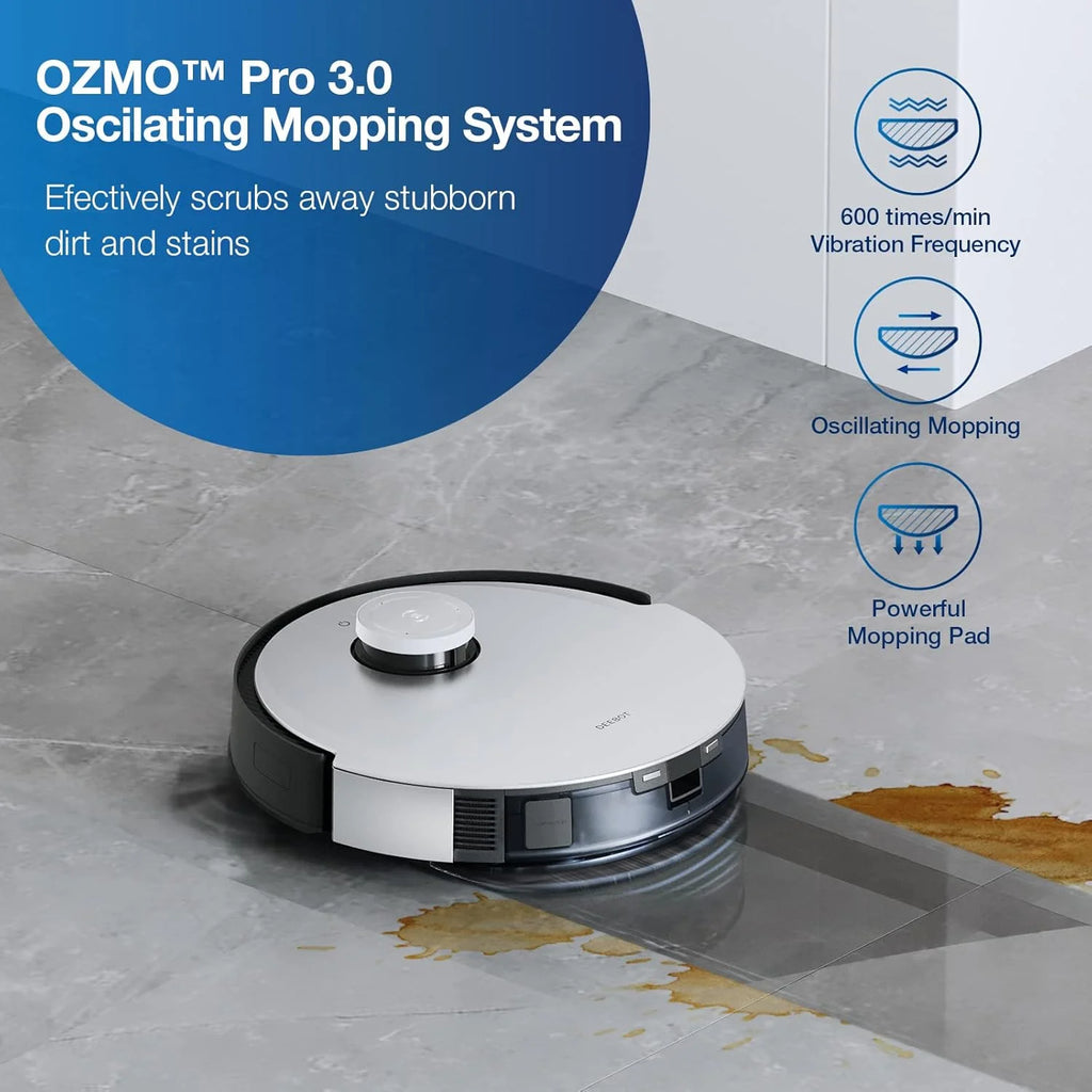 ECOVACS DEEBOT T10 PLUS Neo Robot Vacuum and Mop, Auto-Empty, AIVI 3.0, OZMO Pro 3.0 Oscillating Mopping, 3D Map, Air Freshener