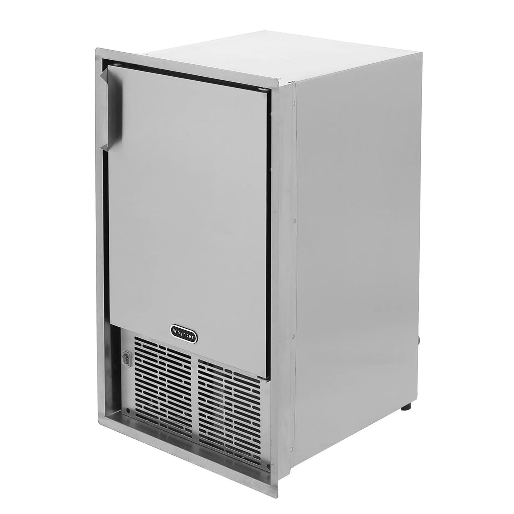 Whynter 14'' Undercounter Automatic Stainless Steel Marine Ice Maker 23lb Daily Output