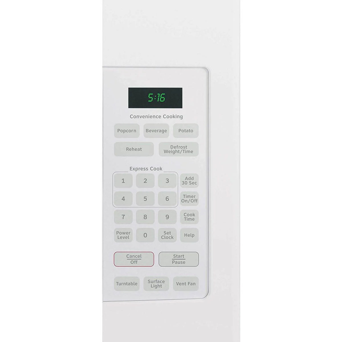 Hotpoint 1.6 Cu.Ft. Over-The-Range Microwave Oven, White, 950 W