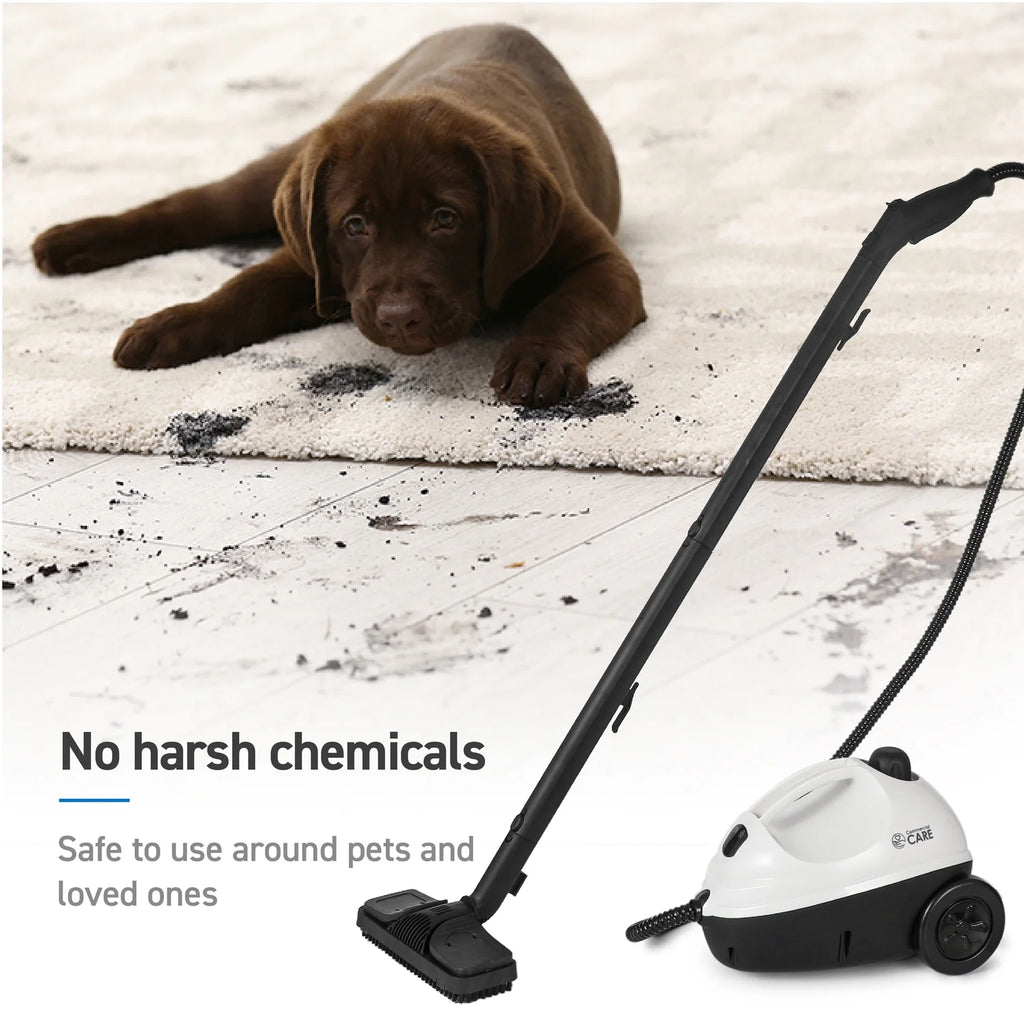 Commercial CARE Corded Electric Multipurpose Portable Canister Steam Cleaner with Accessories CCFC150