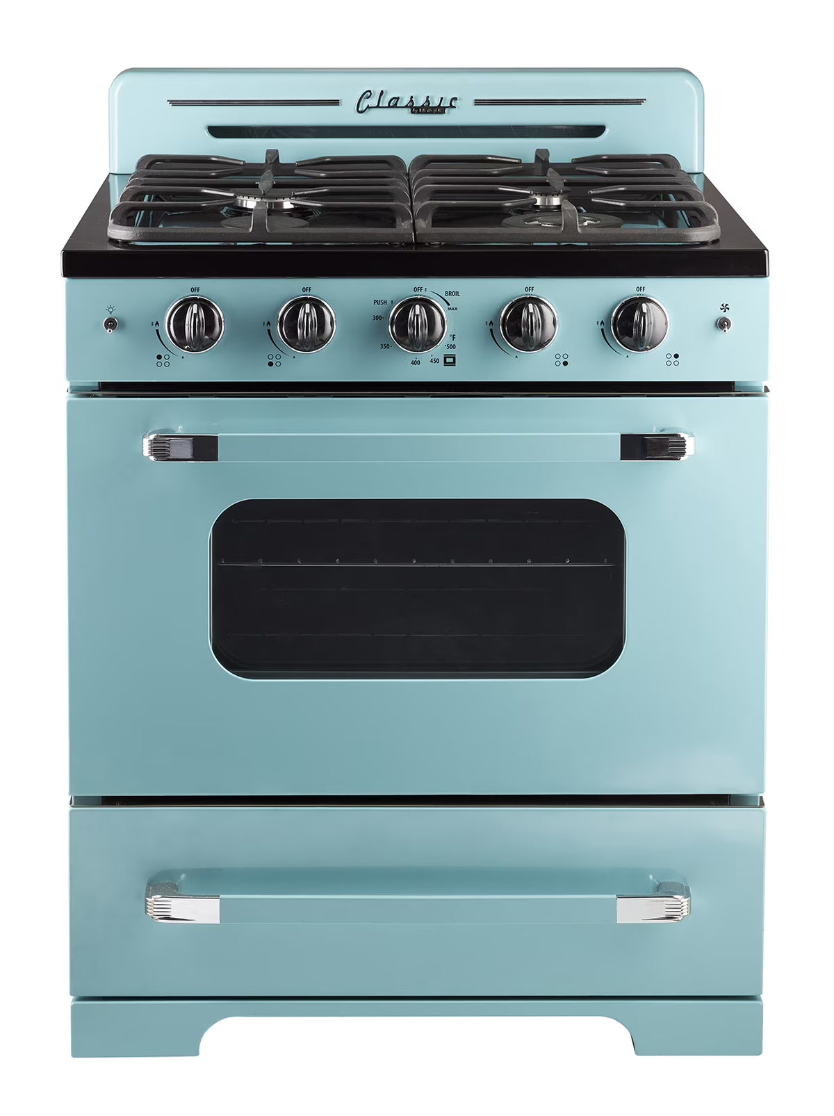 Unique Classic Retro 30" 3.9 cu/ft Freestanding Gas Range with Convection Oven and Sealed Burners