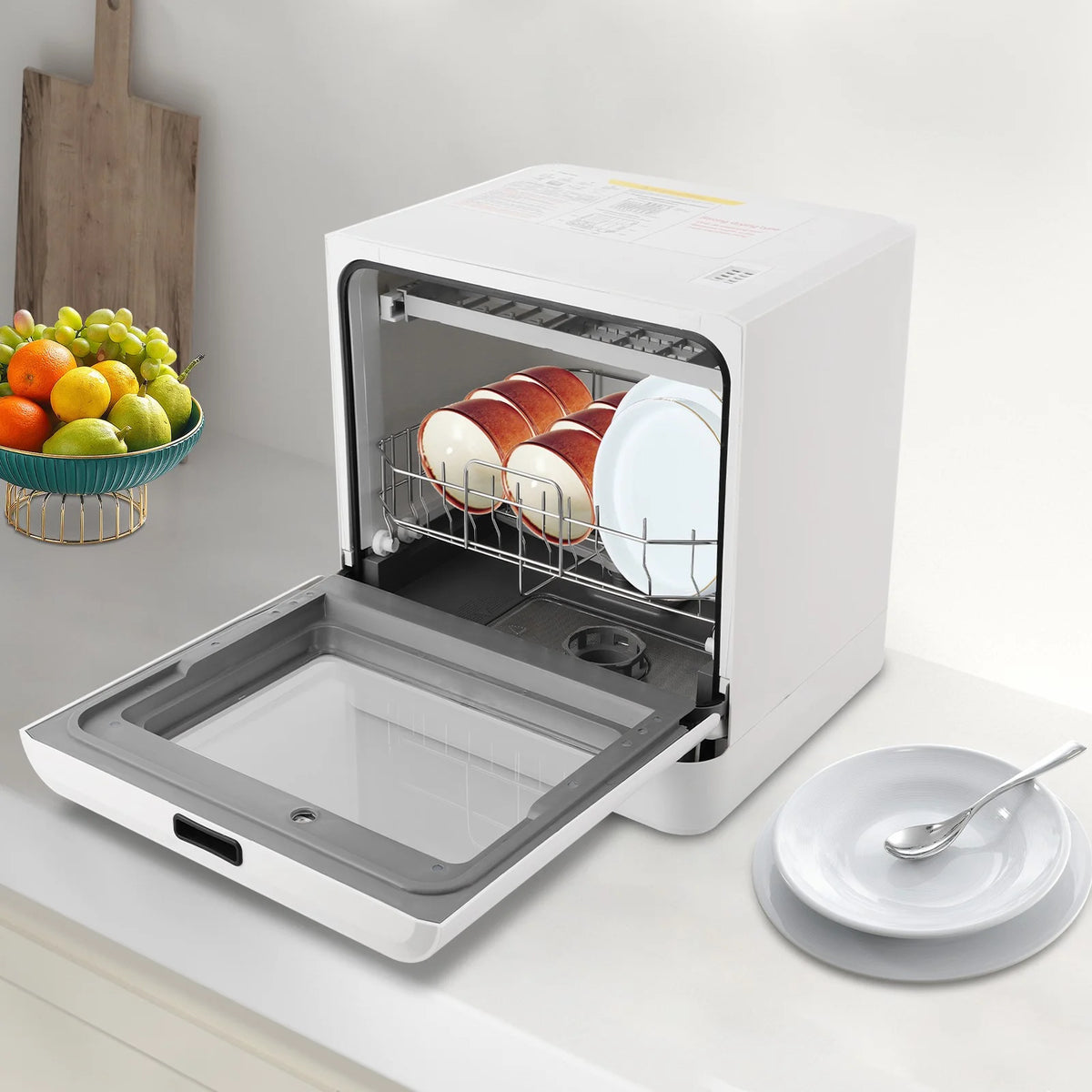Portable Mini Dishwasher, Countertop Dishwasher, Household Mini Dishwasher for Homes, Kitchens, Small Houses, Apartments, Dormitories