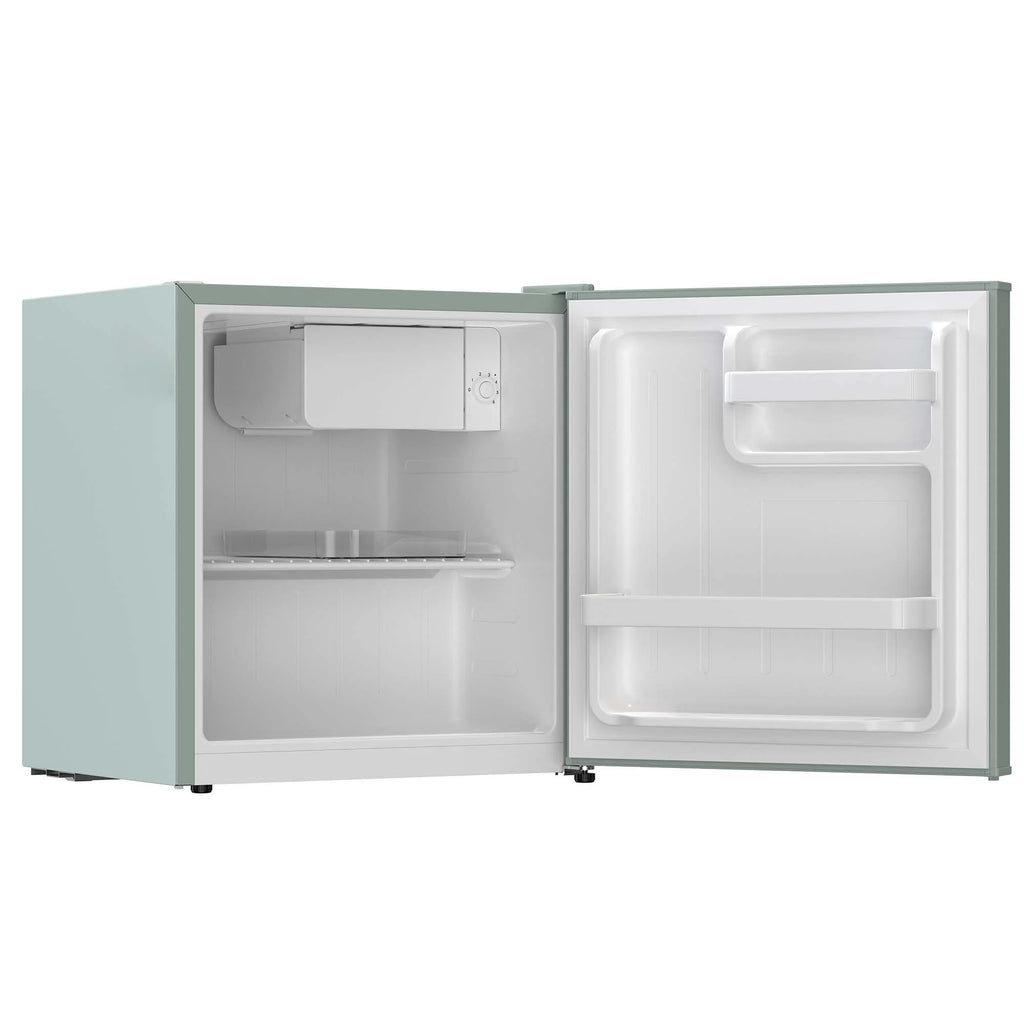 Frigidaire 1.6 cu ft retro compact fridge built in side bottle opener-W: 19.01" x L: 18.7" X H: 19.8" (Azure)