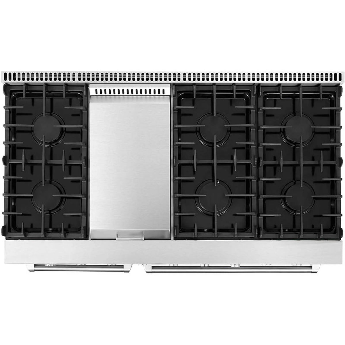 48" Freestanding Double Oven Gas Range, 6 Sealed Gas Burners, Convection Oven