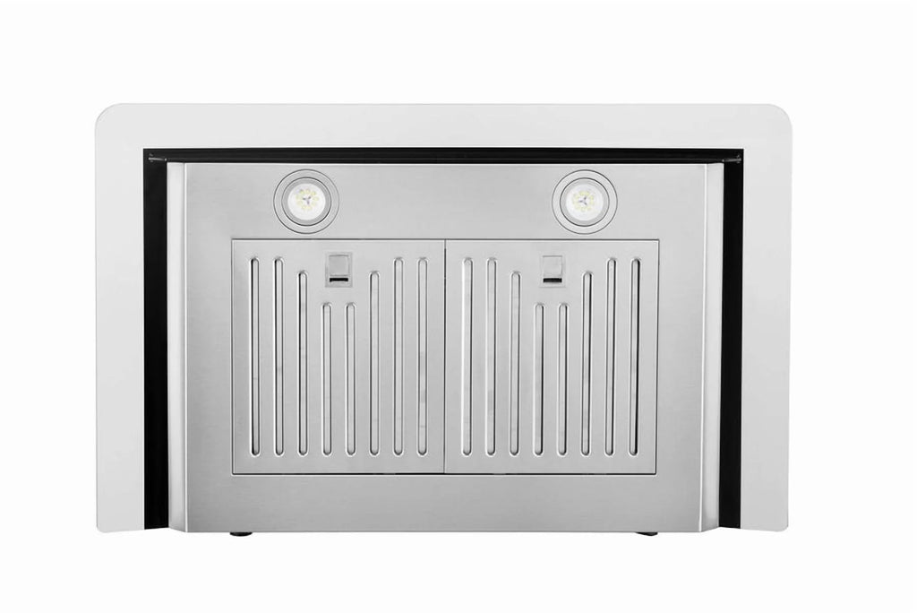 Hauslane|Chef Series WM-639 30-inch Wall Mounted Range Hood | Contemporary Design Professional Suction | Dishwasher Safe Baffle Filters, 3 Speed Settings, Touch Control Panel