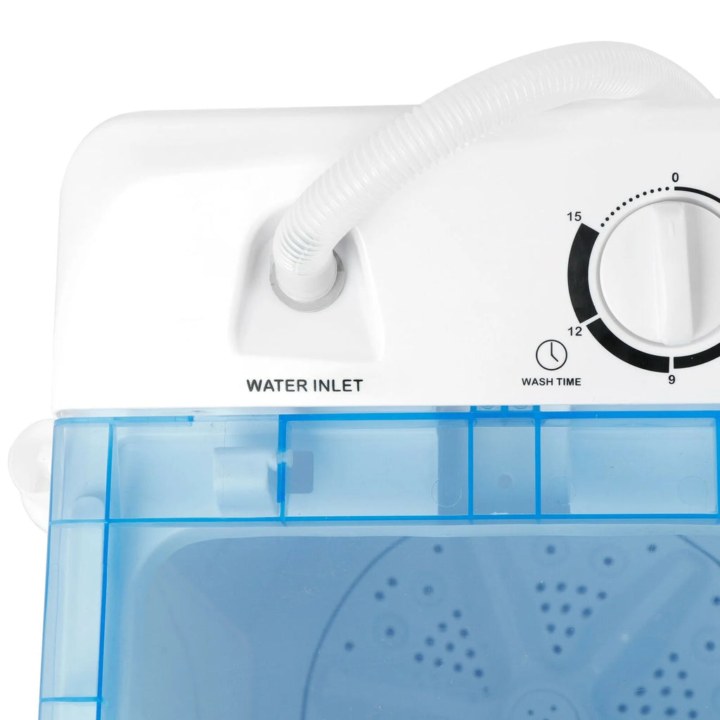 Wash Machine 17.6LBS Mini Compact Twin Tub Laundry Washer Spin Dryer Save Time