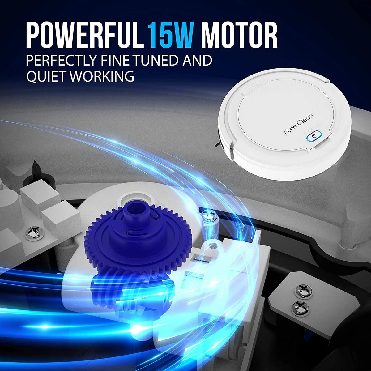 Pure Clean PUCRC25PLUS - Pure Clean Smart Vacuum Cleaner - Automatic Robot Cleaning Vacuum