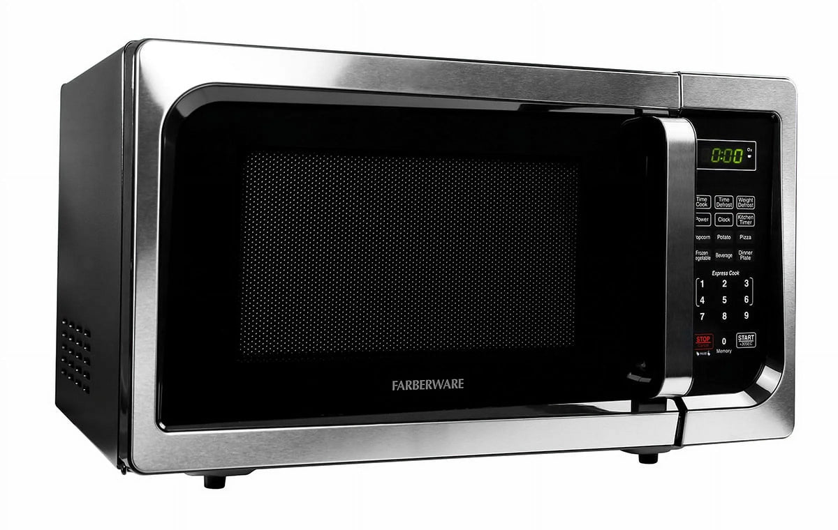 Farberware Classic 0.9 Cu. Ft 900-Watt Microwave Oven, Stainless Steel