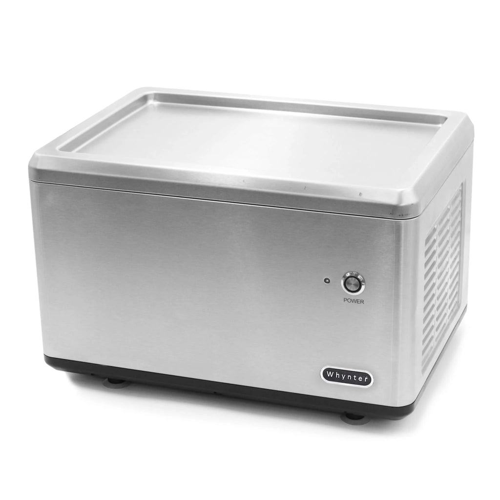 Whynter ICR-300SS Portable Instant Automatic Compressor Ice Cream Maker Frozen Pan Roller in Stainless Steel