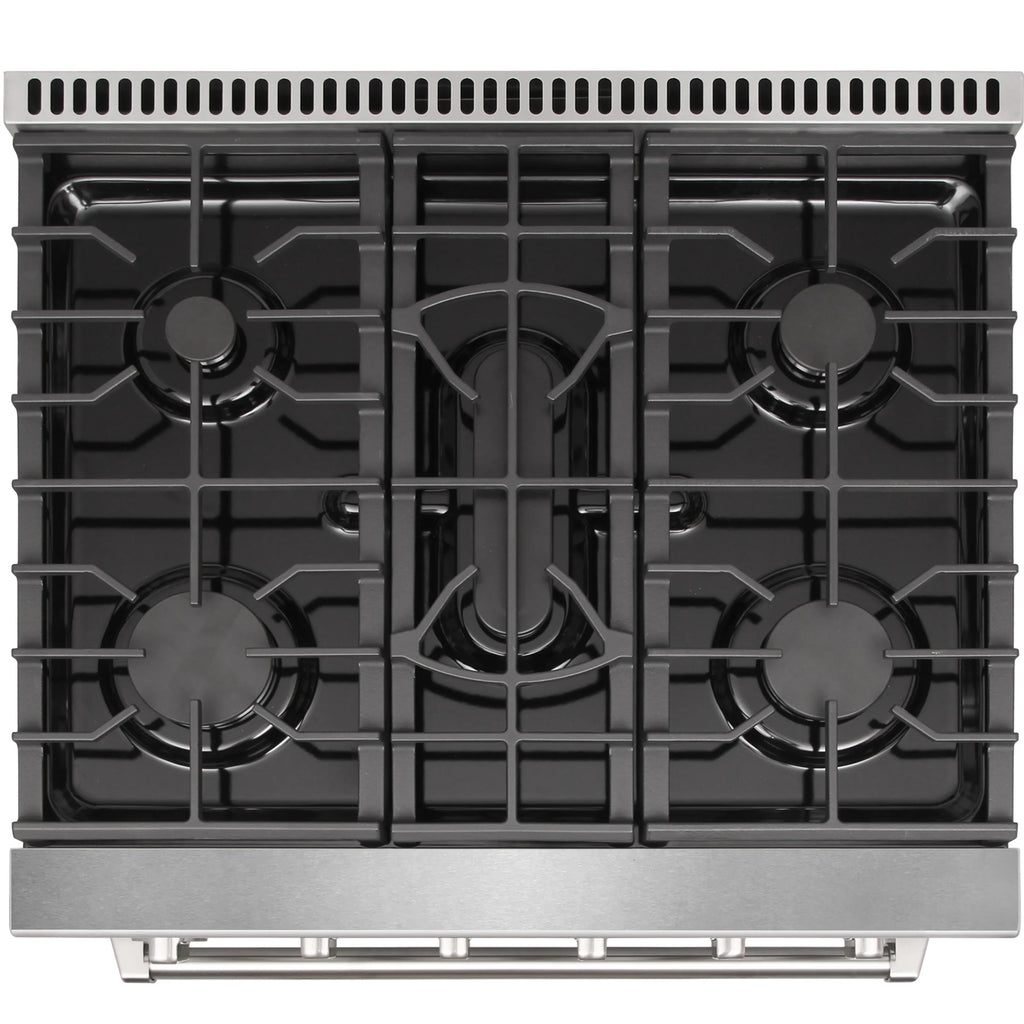KOSTCH 30-in 5 burners 4.55-cu ft Convection Oven Freestanding Liquid Propane Gas Range ( Stainless steel )
