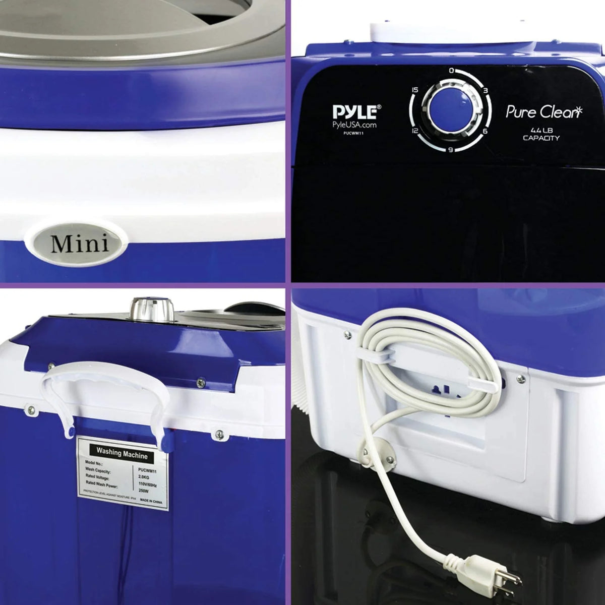 Compact Home Washing Machine - Portable Mini Laundry Clothes Washer