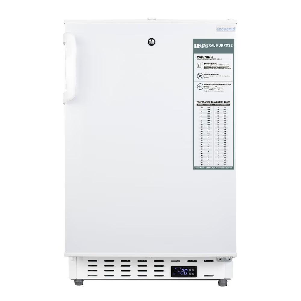 20" Wide Built-In Vaccine All-Freezer, ADA Compliant