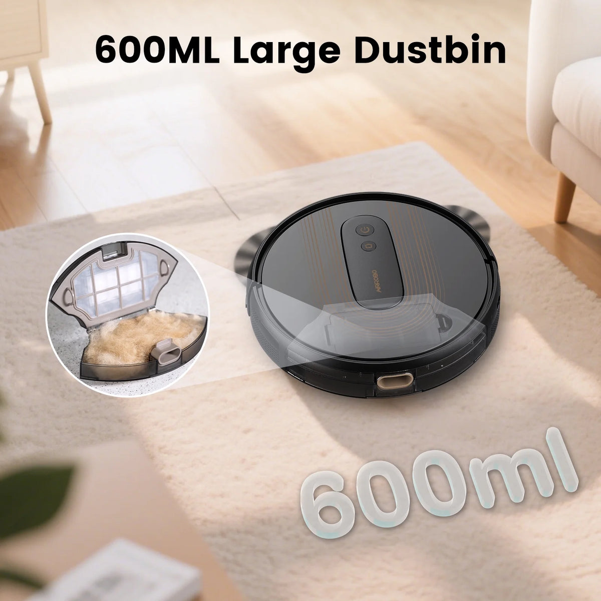 (2025Upgrade) AIRROBO?G50 Robot Vacuum with Home Mapping,2800  Strong power,Wi-fi Connect