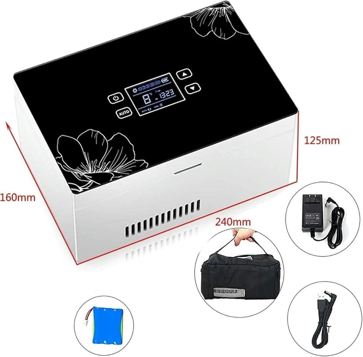 GXCZ Large Capacity Insulin Refrigerator Insulin Refrigerator Insulin Cooler Portable Refrigerator, Insulin Cooler, Refrigerator Cooler, Temperature Refrigerator