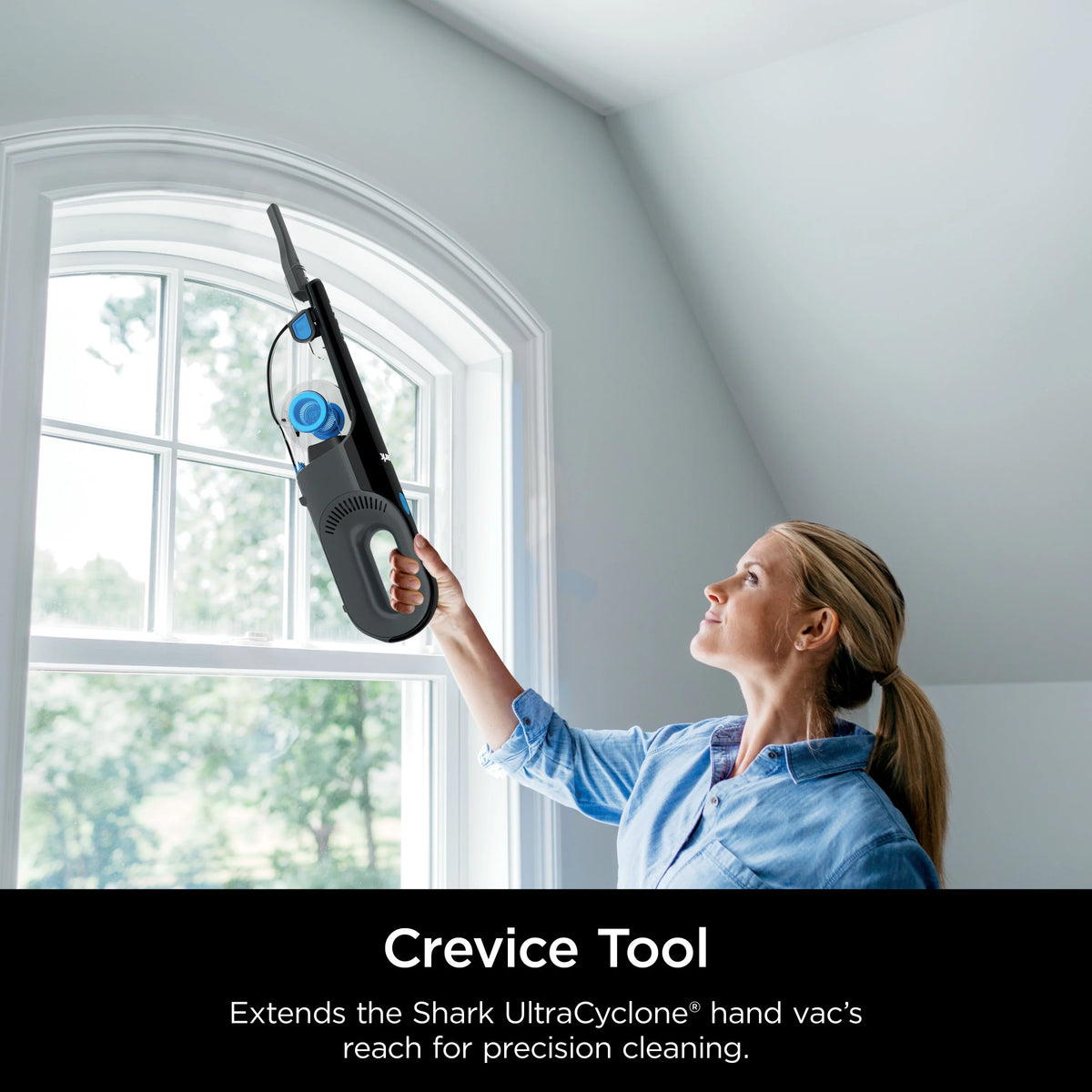 Shark UltraCyclone Cordless Handheld Vacuum, Pet-Friendly, Multi-Surface, Lightweight, with Cleaning Tools, CH950WM Black & Blue