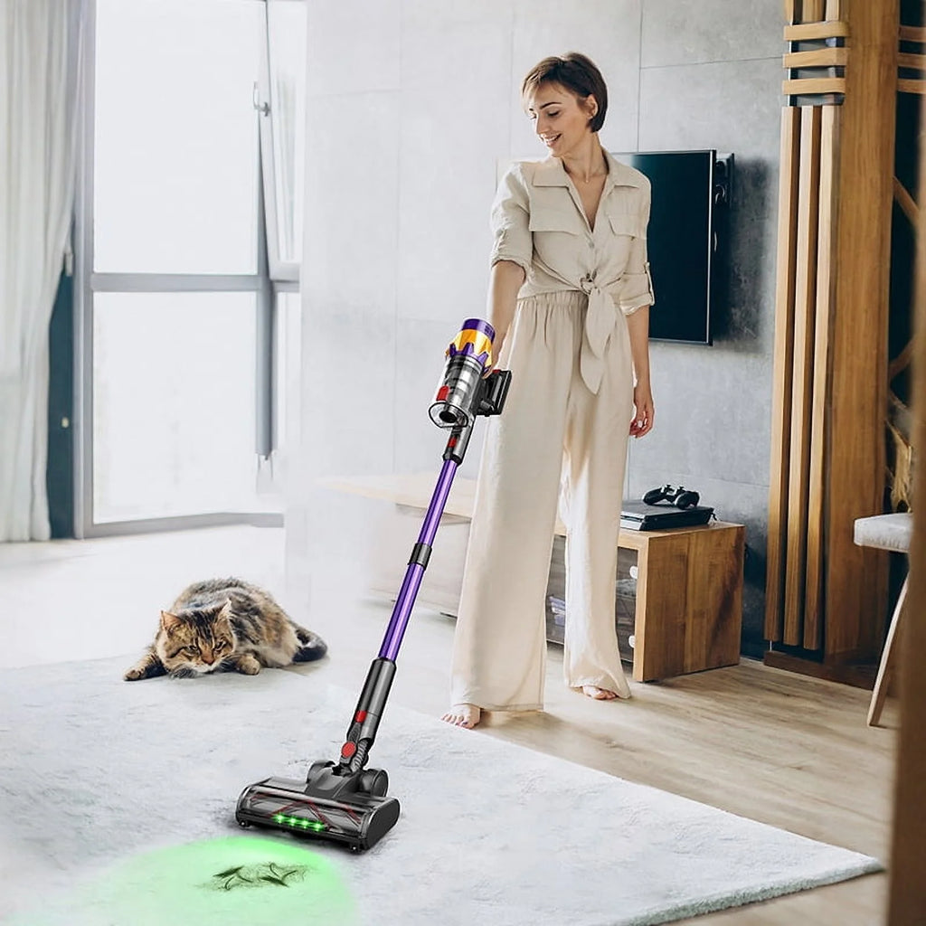 Cordless Vacuum Cleaner, Vacuum Cleaner for Home Rechargeable, Lightweight Stick Vacuum for Hardwood and Pet Hair