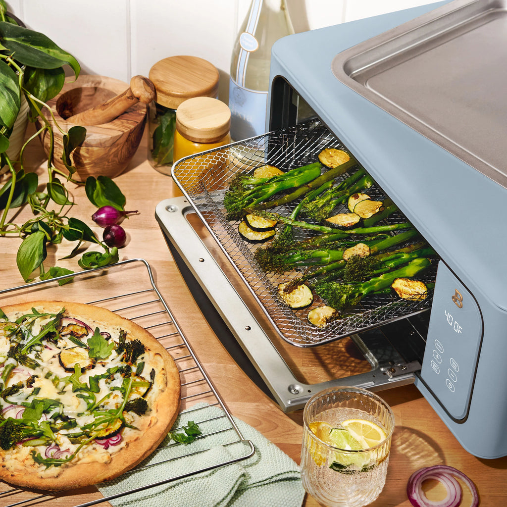 Beautiful Infrared Air Fryer Toaster Oven, 9-Slice, 1800 W, White Icing by Drew Barrymore