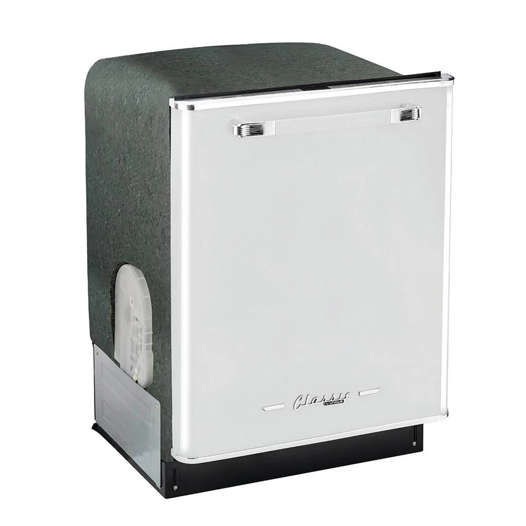 Unique Appliances Classic Retro 24" Built-in Dishwasher with Stainless Steel Tub and LED Lighting