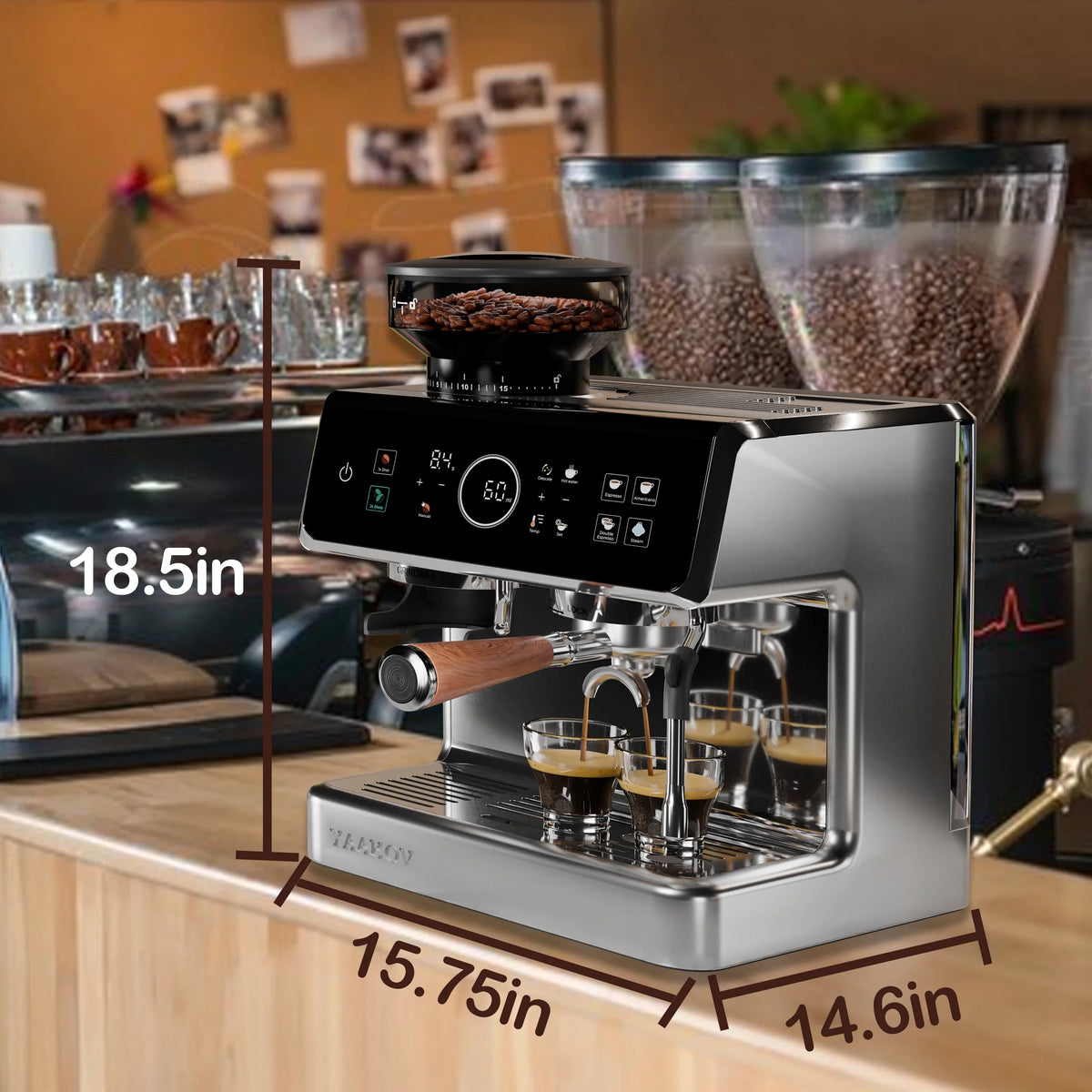 YAAKOV Espresso coffee machine semi-automatic coffee machine home espresso machine