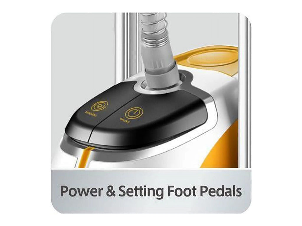 SALAV? GS45-DJ Professional Series Dual Bar Garment Steamer with Foot Pedals, Silver