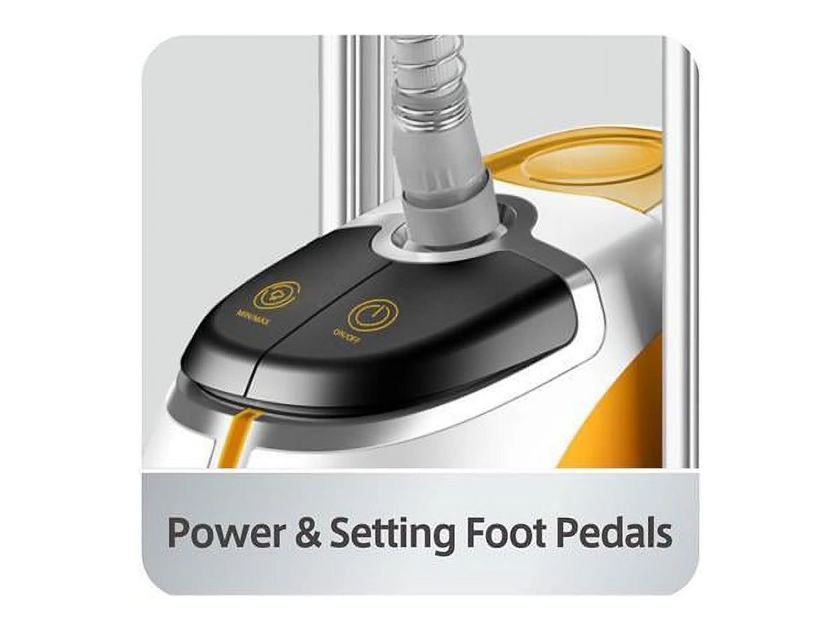 SALAV? GS45-DJ Professional Series Dual Bar Garment Steamer with Foot Pedals, Silver