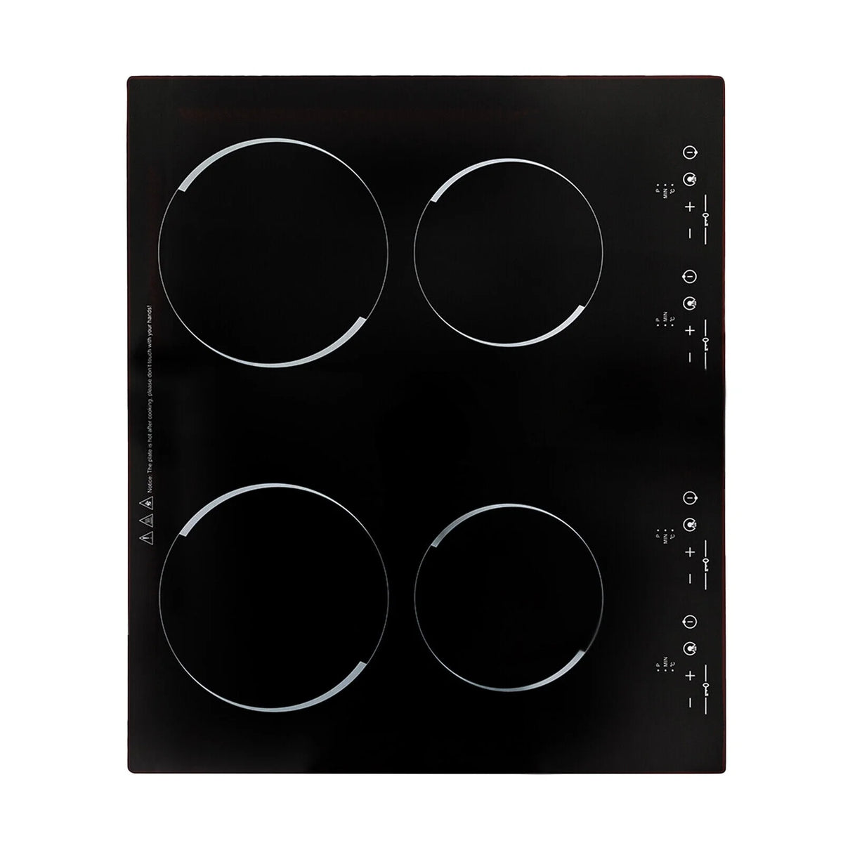Miumaeov 4-Burners Electric Ceramic Cooktop Built-in Cooktop Stove Ceramic Cooking Stove 9 Gears 3000W 110V