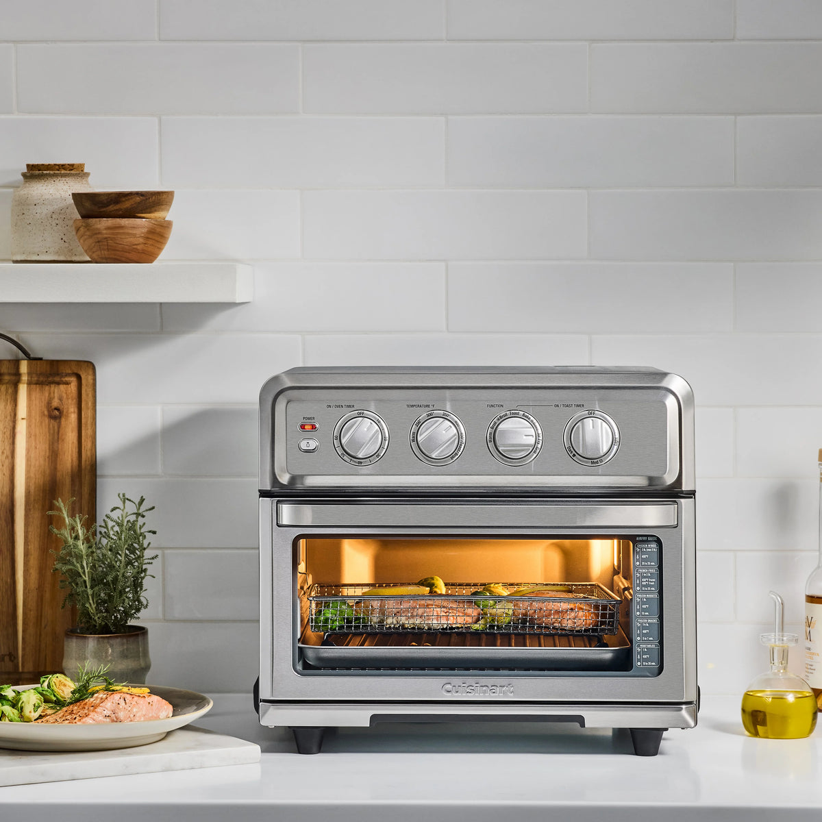 Cuisinart Airfryer Toaster Oven with Grill, Stainless, TOA-70NAS