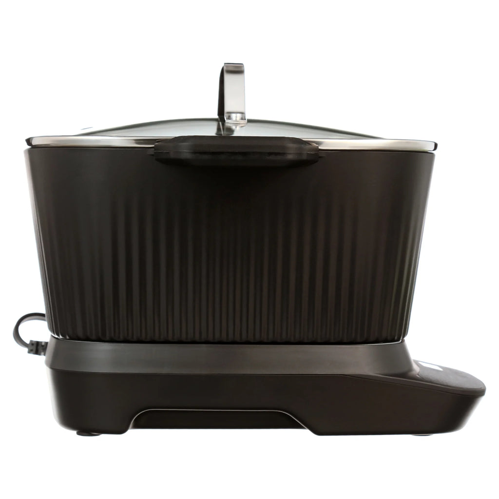Power XL StirMax 7.5 Qt Multi-Cooker with Auto Stir/Shred Paddle and 9 Presets, Matte Black