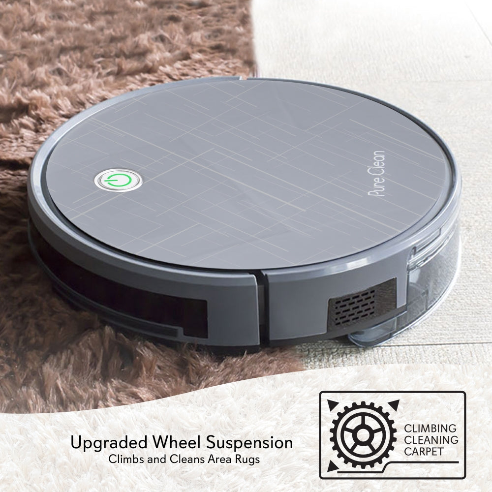 Pure Clean PUCRC660 - Smart Robot Vacuum Cleaner - Robot Cleaning Vacuum with Downloadable App and Remote Control