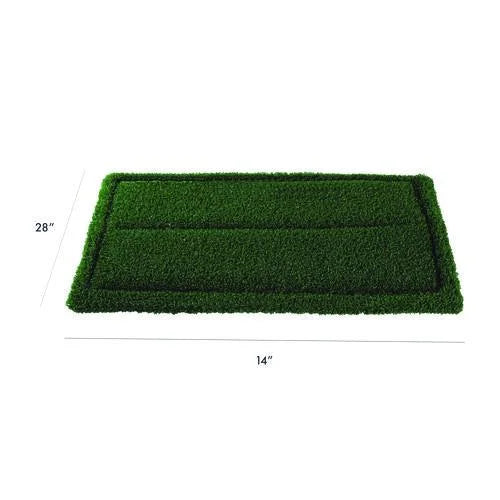Americo TurfScrub Brush Floor Pad, 14 x 20, Green, 4/Carton