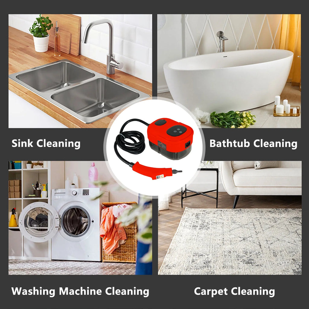 Cailmei Household High Temperature And High Pressure Cleaning Small And Portable Kitchen Decontamination Cleaning Red Free Size