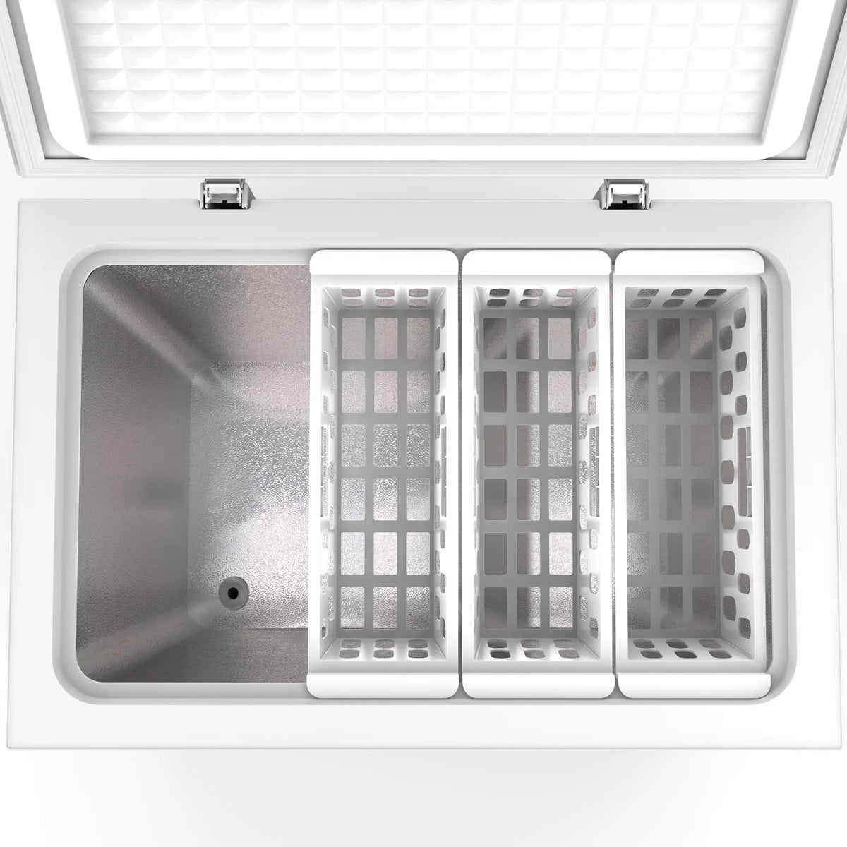 KNDKO 7.0 cu.ft. Chest Freezer with Adjustable Temperature, Free Standing Top Open Door Compact Freezer with Removable Basket for Kitchen/Home/Bar/Garage/Office