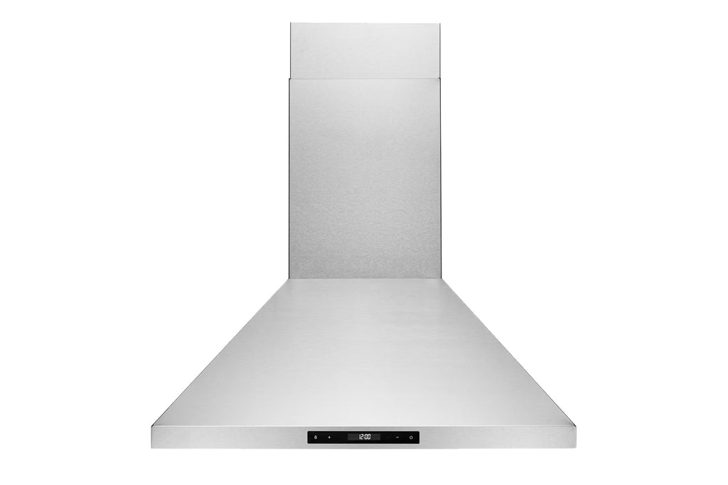 Hauslane Chef Series 36'' Stainless Steel Wall-Mount Range Hood 860 CFM, Touch Screen, Easy Clean Baffle Filters, LED Lamps