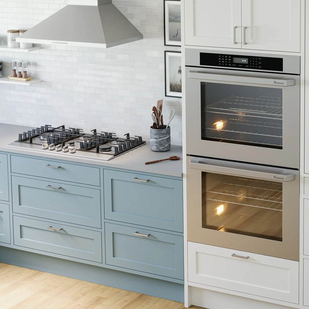Rangaire RCG341S 34" Gas Cooktop - Stainless Steel, Sealed Burners, Cast Iron Grates, Die Cast Metal Burner Controls