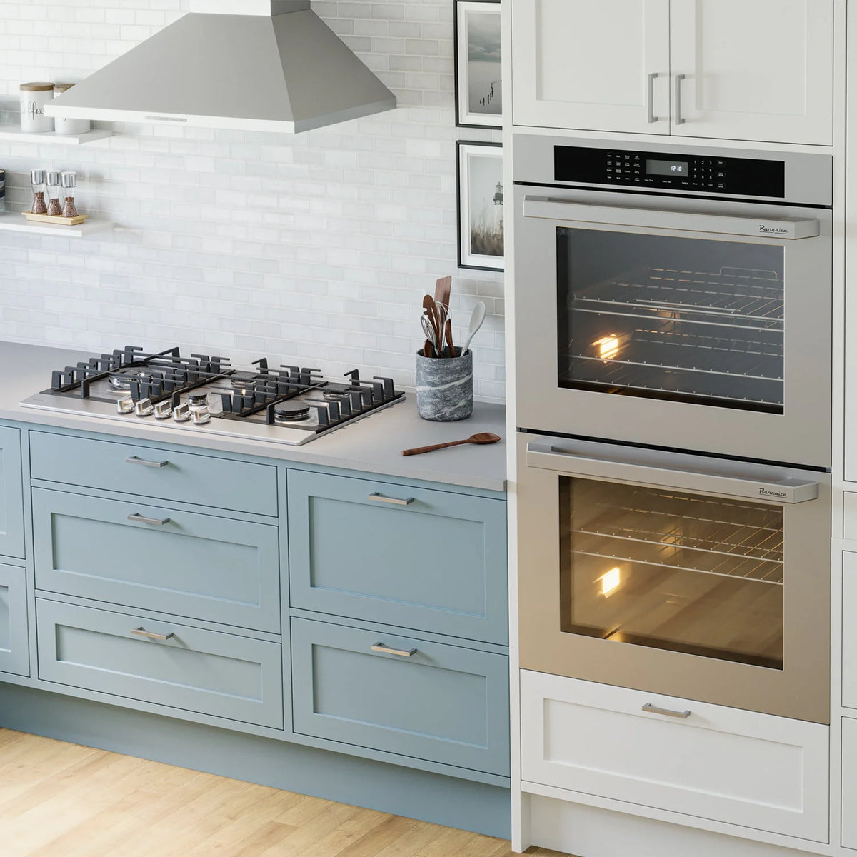 Rangaire RCG341S 34" Gas Cooktop - Stainless Steel, Sealed Burners, Cast Iron Grates, Die Cast Metal Burner Controls