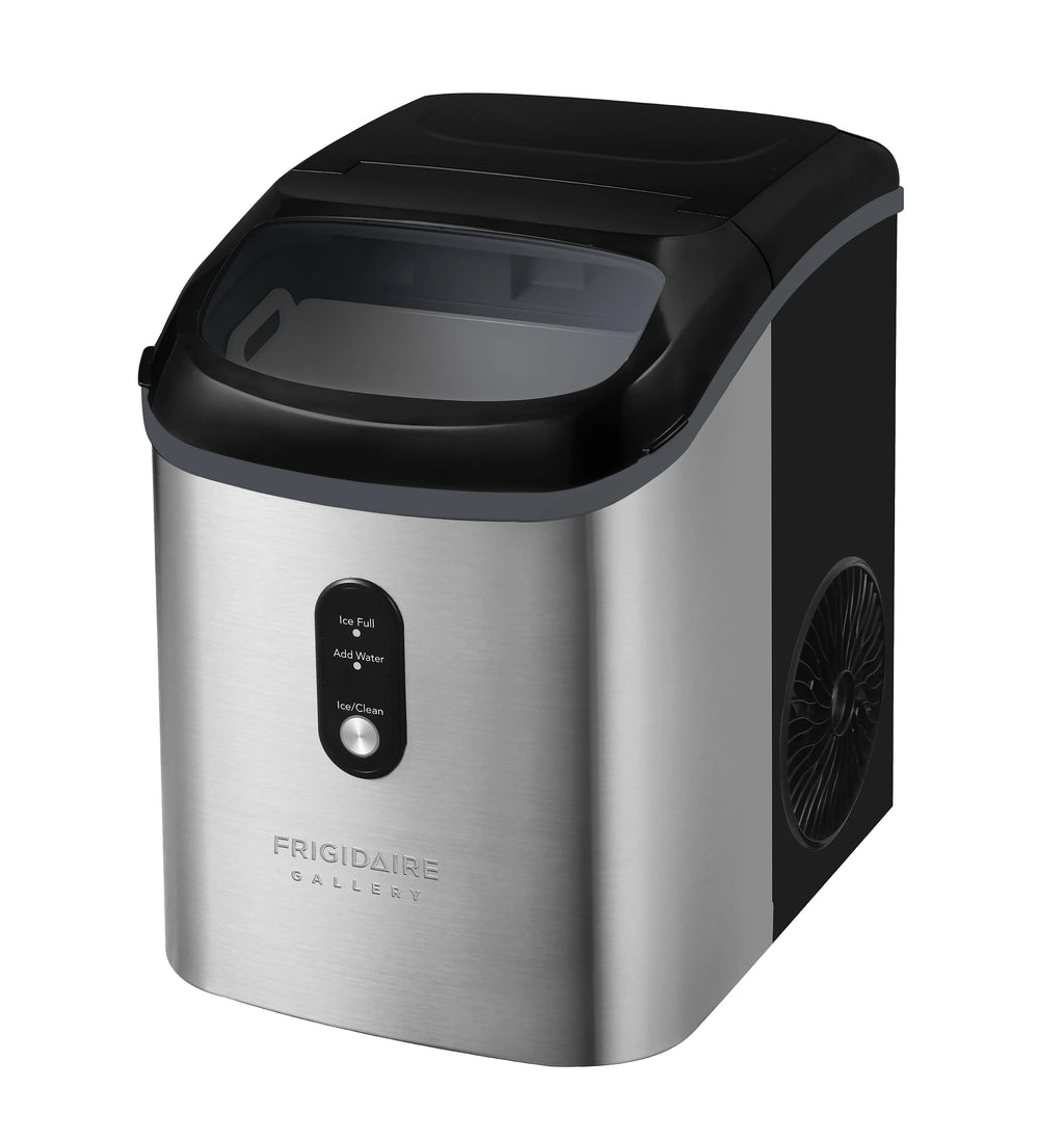 Frigidaire Gallery, 33 lbs. Nugget Ice Maker, Stainless Steel, Black, EFIC214