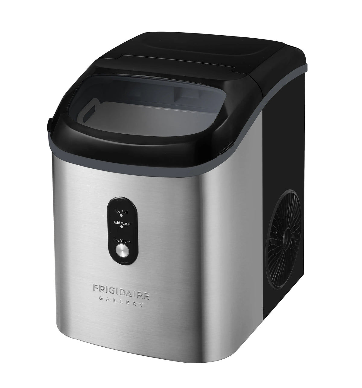 Frigidaire Gallery, 33 lbs. Nugget Ice Maker, Stainless Steel, Black, EFIC214
