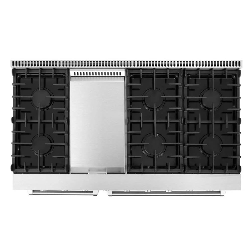 Cosmo 48 in. Range & Hood & Dishwasher & Wine Cooler & Fridge & Microwave Set