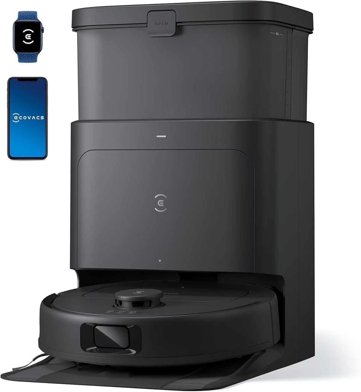 ECOVACS DEEBOT N30 Omni Robot Vacuum & Mop, 10000Pa Suction, TruEdge Mopping, ZeroTangle 2.0 Technology