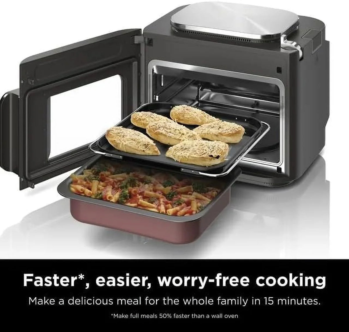 Restored Ninja Combi All-in-One Multicooker, Oven, & Air Fryer, 10-in-1 Functions, Stainless Steel, (Refurbished)