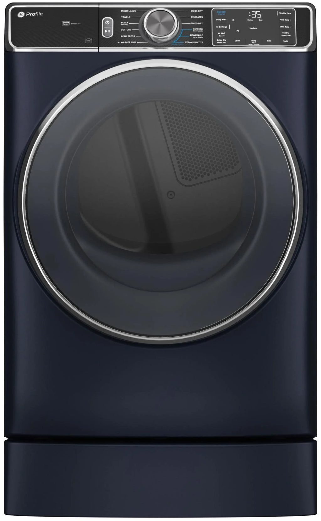 Ge Profile Pfd87es 28" Wide 7.8 Cu. Ft. Energy Star Certified Electric Dryer - Blue