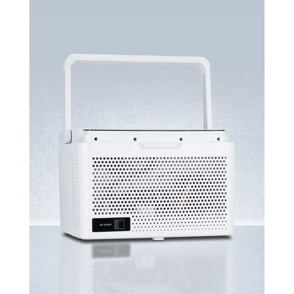 Portable 12V/24V cooler capable of operating at -12C or standard refrigerator temperatures