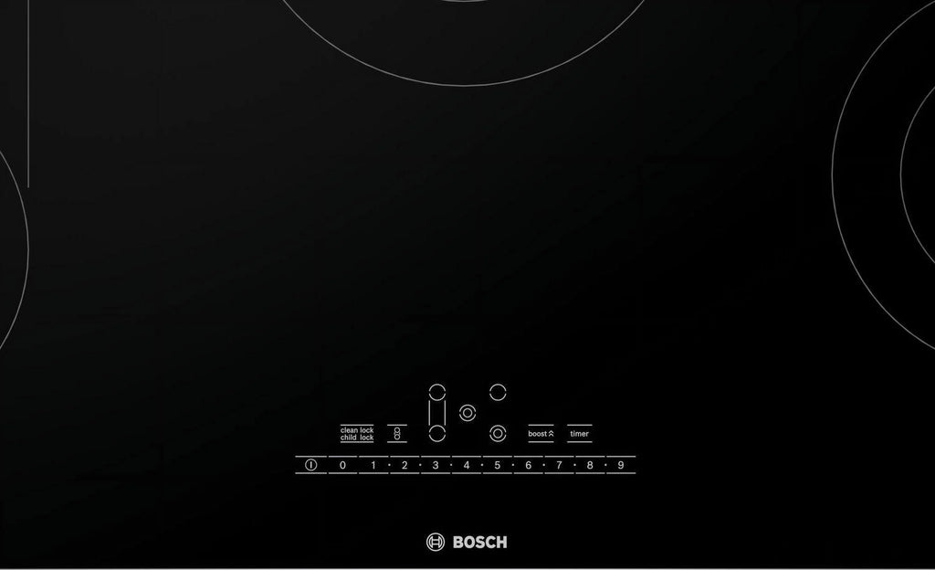 Bosch Net86uc 37" Wide 5 Burner Electric Cooktop - Black